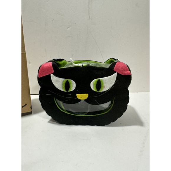 Halloween Lighted Felt Black Cat gift bag NO CANDY 2007 Avon - Picture 5 of 7